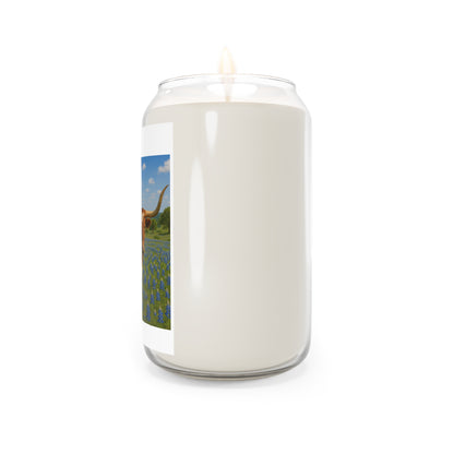 Longhorn Bluebonnet Soy Candle — 13.75oz Scented Jar
