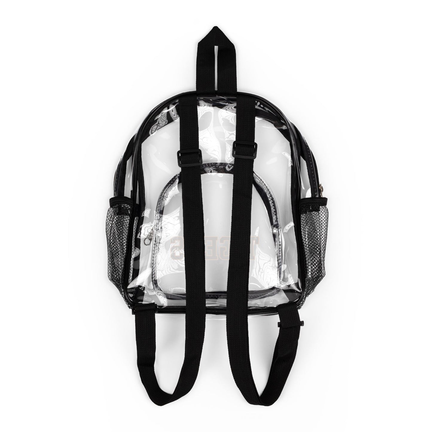 Clear Stadium Backpack - Transparent Game Day Bag with 'TIGERS' Logo