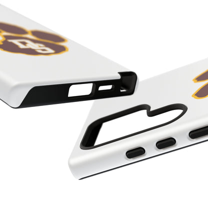 Phone Case — Maroon & Gold Paw Print with DS Monogram