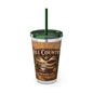 Hill Country Coffee Company 16oz Tumbler with Straw — Iced Coffee Travel Cup