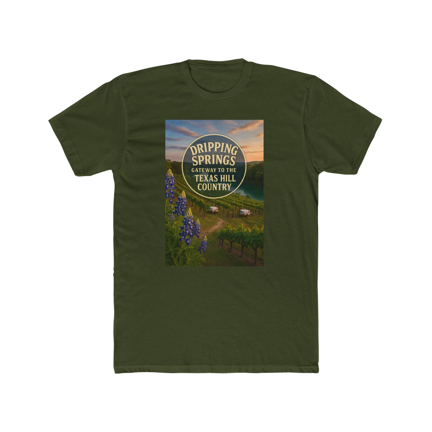 Dripping Springs Gateway to the Hill Country Tee — Scenic Texas Souvenir