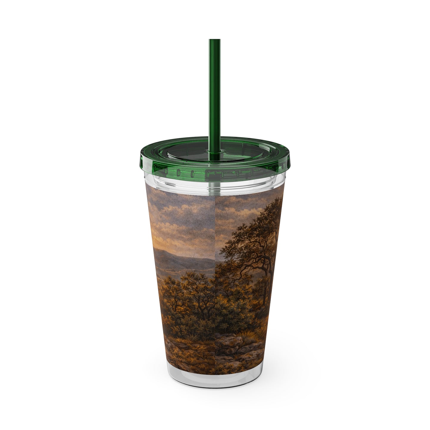 Hill Country Coffee Company 16oz Tumbler with Straw — Iced Coffee Travel Cup