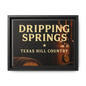 Dripping Springs Texas Hill Country Framed Canvas Wall Art — Sunset Landscape Print
