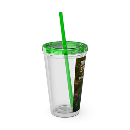 Hill Country Sunsplash Tumbler with Straw, 16oz - Perfect for Walks, Workouts, Gifts & School, Customizable Design for Everyone