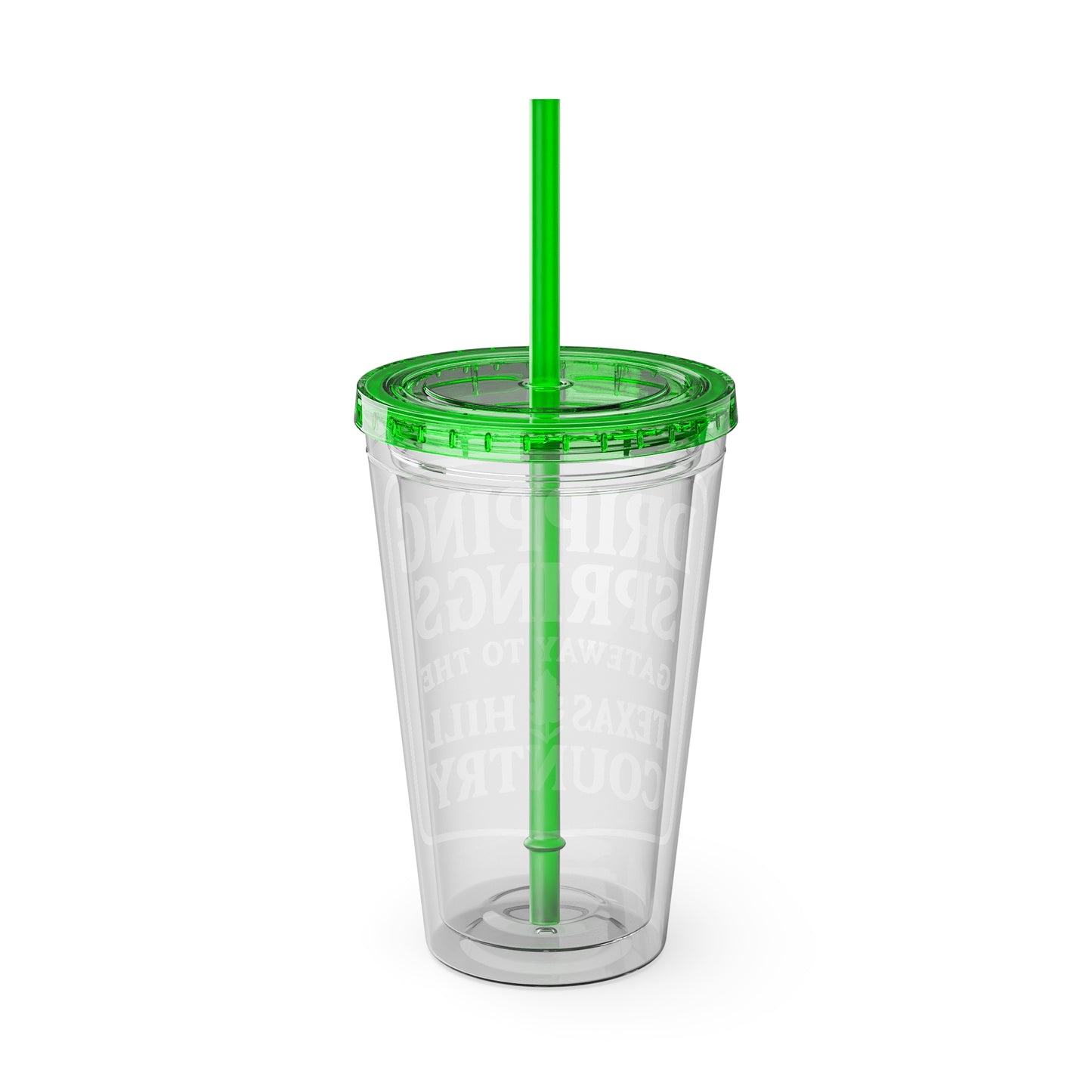 Gateway to Hill Country Sunsplash Tumbler with Straw, 16oz - Perfect for Walks, Workouts, Gifts & School, Customizable Design for Everyone