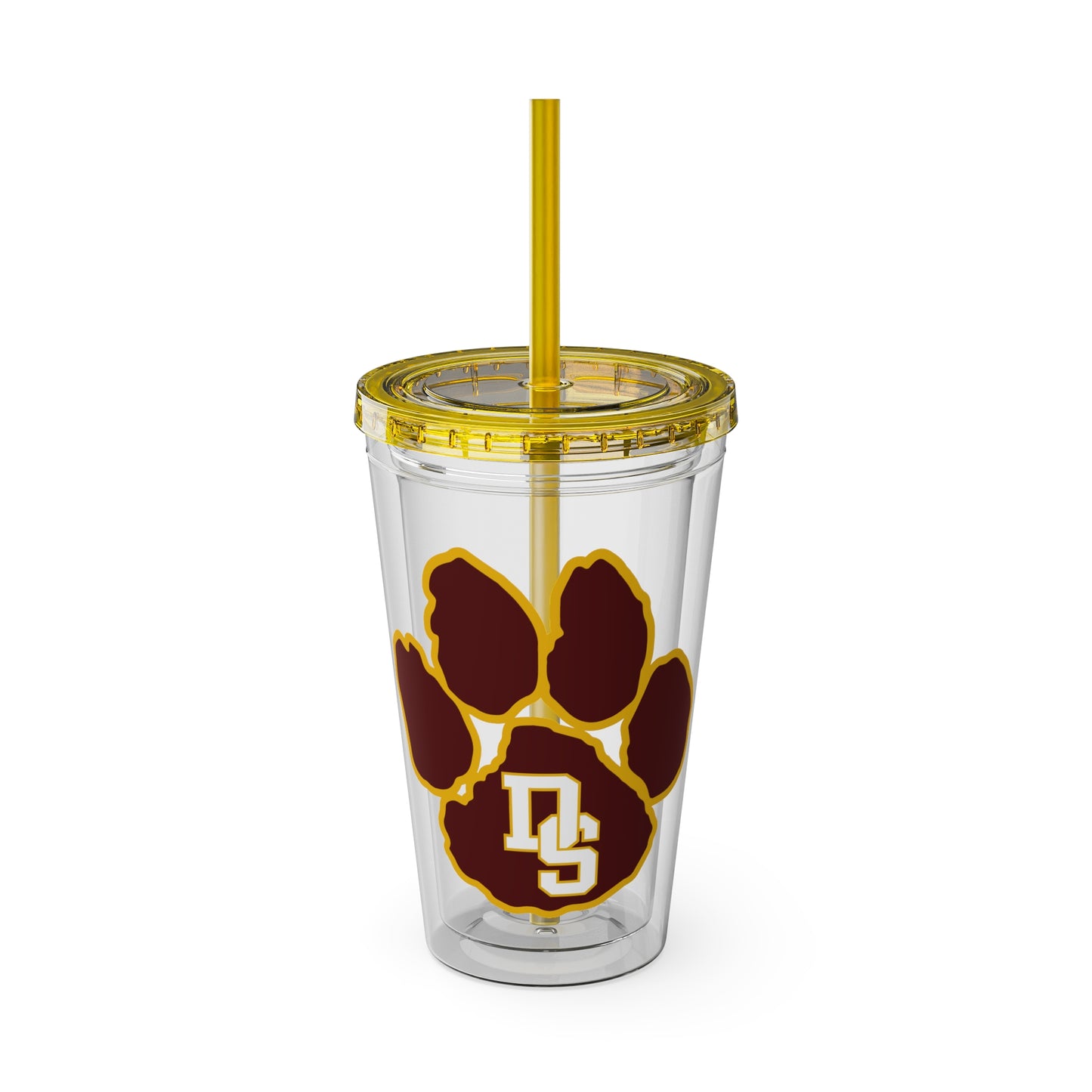 Sunsplash Tumbler with Straw, 16oz - Perfect for Walks, Workouts, Gifts & School, Customizable Design for Everyone