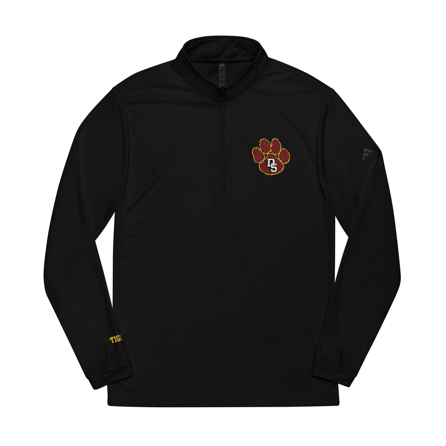 adidas® Quarter-Zip Pullover - Dripping Springs Tiger logo, Sportswear - 4 color options