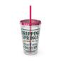 Gateway to Hill Country Sunsplash Tumbler with Straw, 16oz - Perfect for Walks, Workouts, Gifts & School, Customizable Design for Everyone