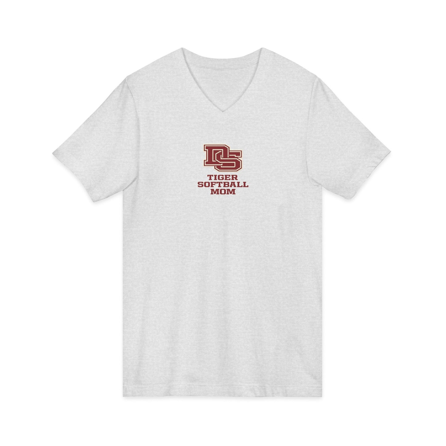 Baseball Mom V-Neck Tee — 'Tigers'