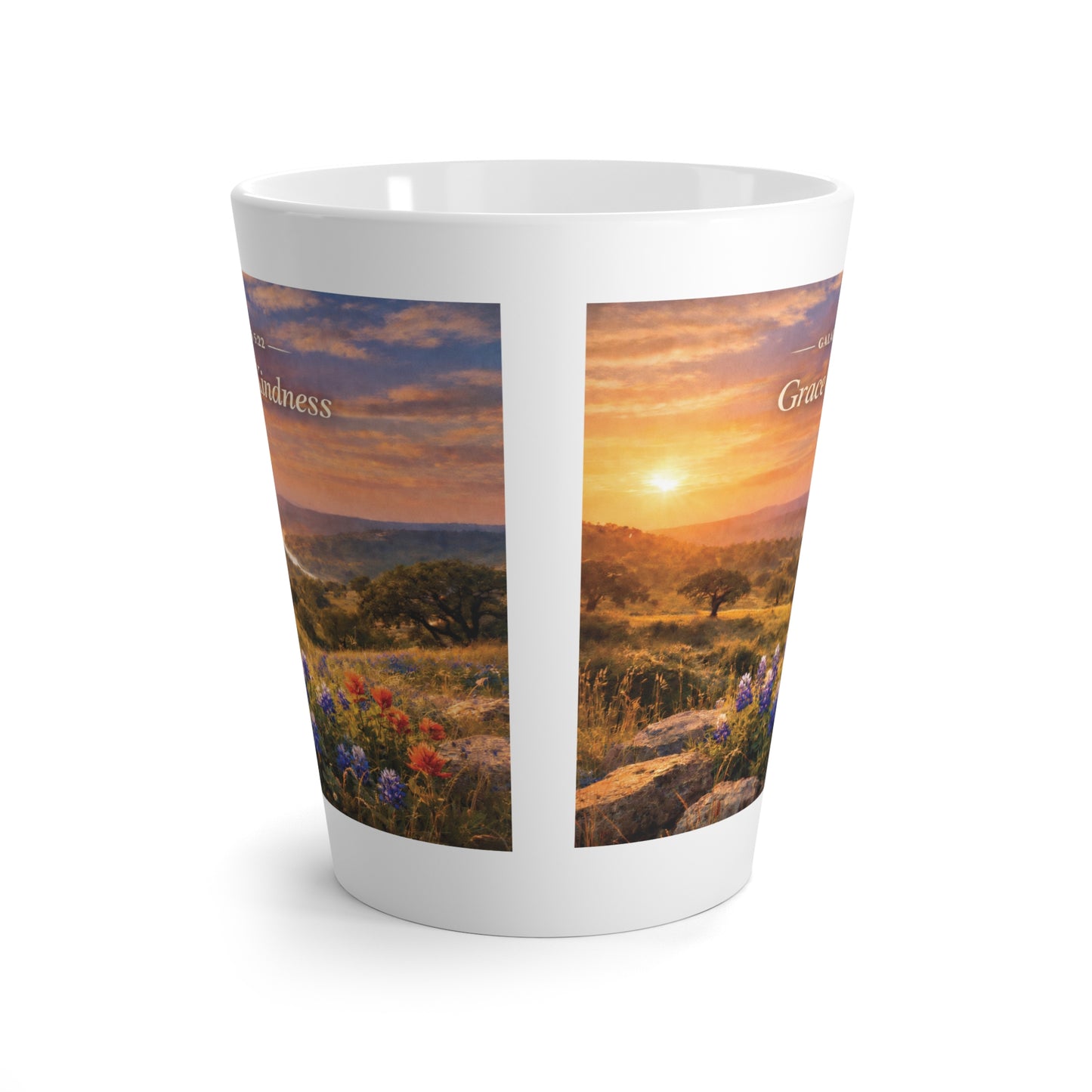 Latte Mug  "Grace & Kindness" (Galatians 5:22)