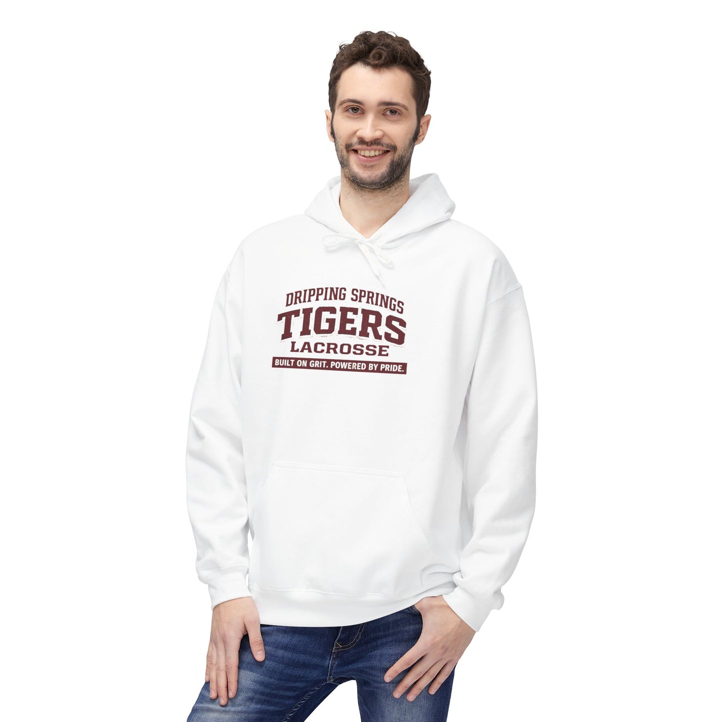 Tigers Lacrosse Hoodie — "Dripping Springs" Team Pride Pullover (multiple colors)