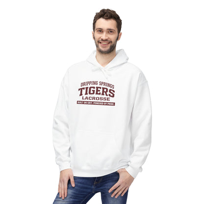 Tigers Lacrosse Hoodie — "Dripping Springs" Team Pride Pullover (multiple colors)