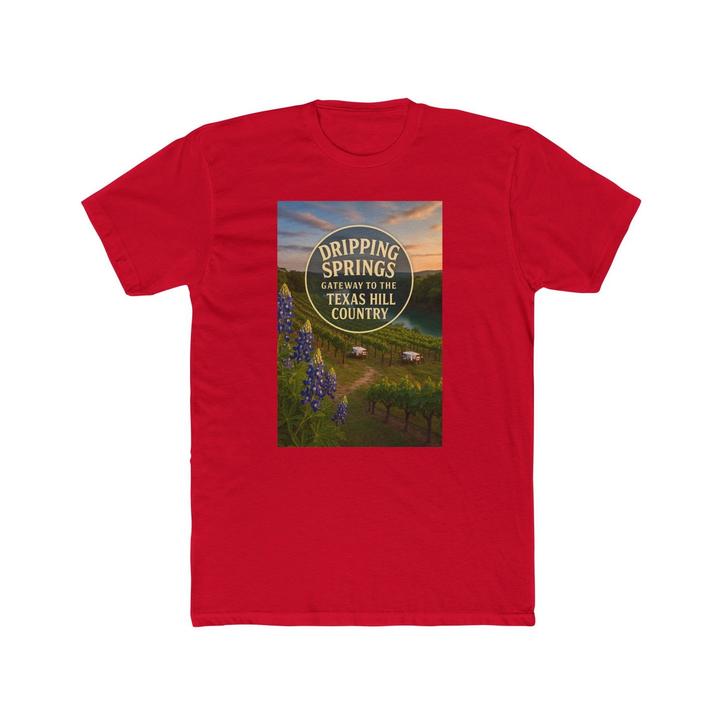 Dripping Springs Gateway to the Hill Country Tee — Scenic Texas Souvenir