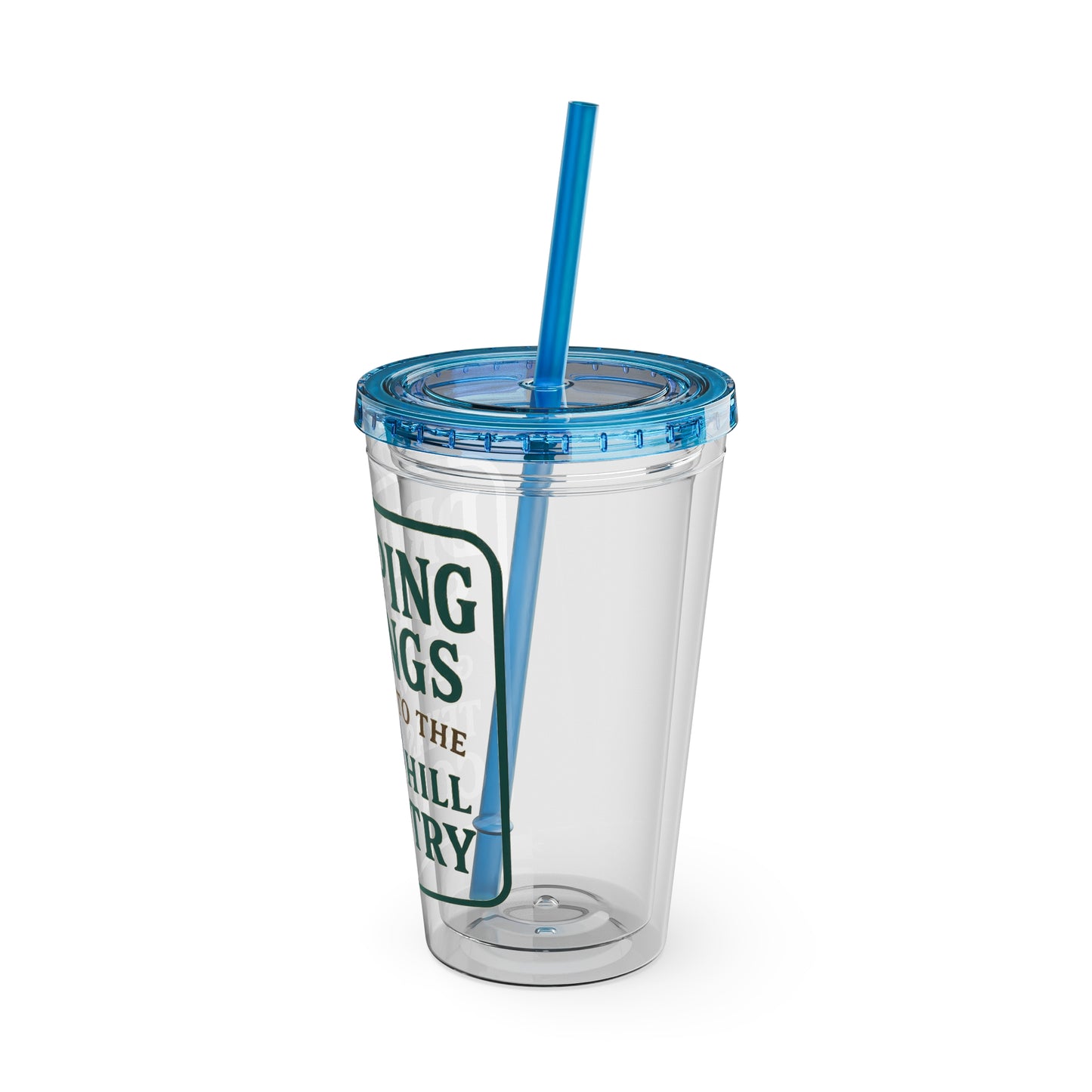 Gateway to Hill Country Sunsplash Tumbler with Straw, 16oz - Perfect for Walks, Workouts, Gifts & School, Customizable Design for Everyone