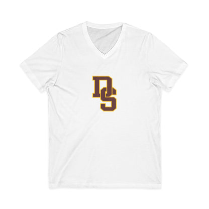 DS  V‑Neck Tee , Classic Collegiate Logo Shirt