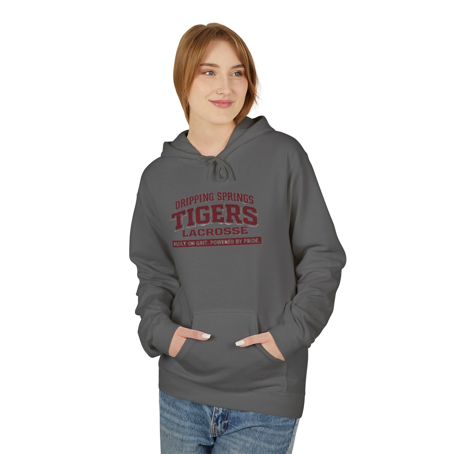 Tigers Lacrosse Hoodie — "Dripping Springs" Team Pride Pullover (multiple colors)