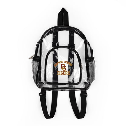 Clear Stadium Backpack – See-Through School & Event Bag with Team Logo (Tigers)