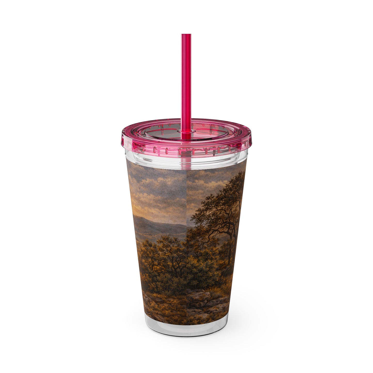 Hill Country Coffee Company 16oz Tumbler with Straw — Iced Coffee Travel Cup