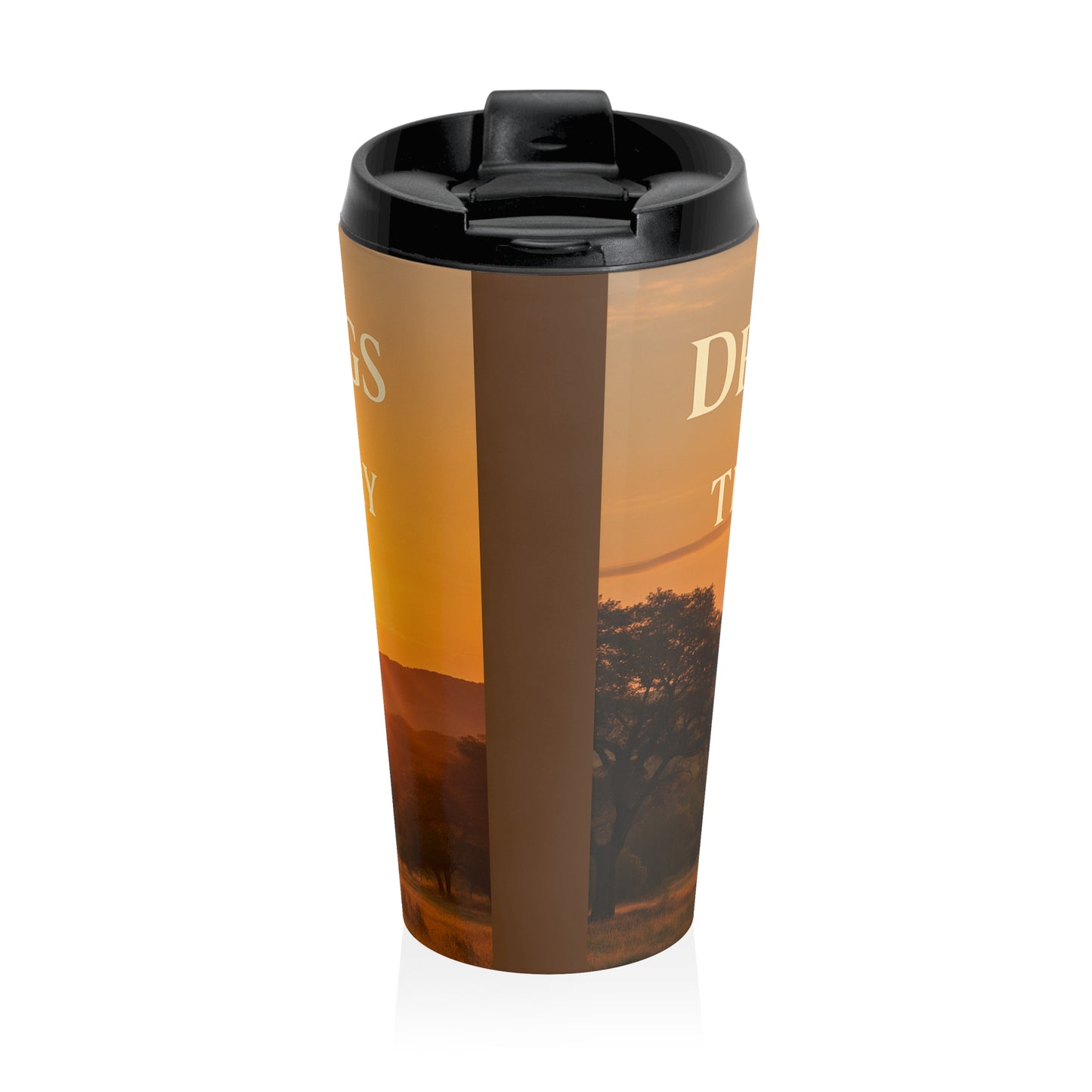 Sunset Ridge Travel Mug — 'Gateway to the Hill Country' Stainless Steel Tumbler