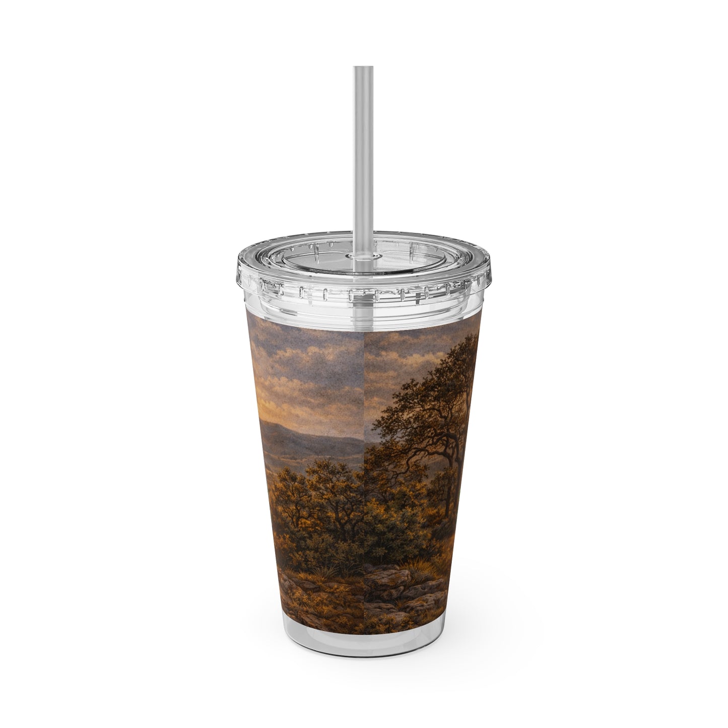 Hill Country Coffee Company 16oz Tumbler with Straw — Iced Coffee Travel Cup