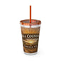 Hill Country Coffee Company 16oz Tumbler with Straw — Iced Coffee Travel Cup