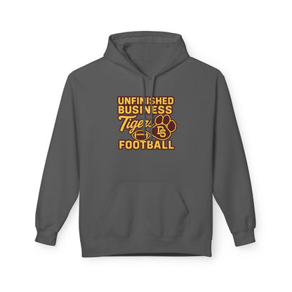 "Unfinished Business TIGER FOOTBALL"  Unisex Midweight Softstyle Fleece Hoodie - 6 color options