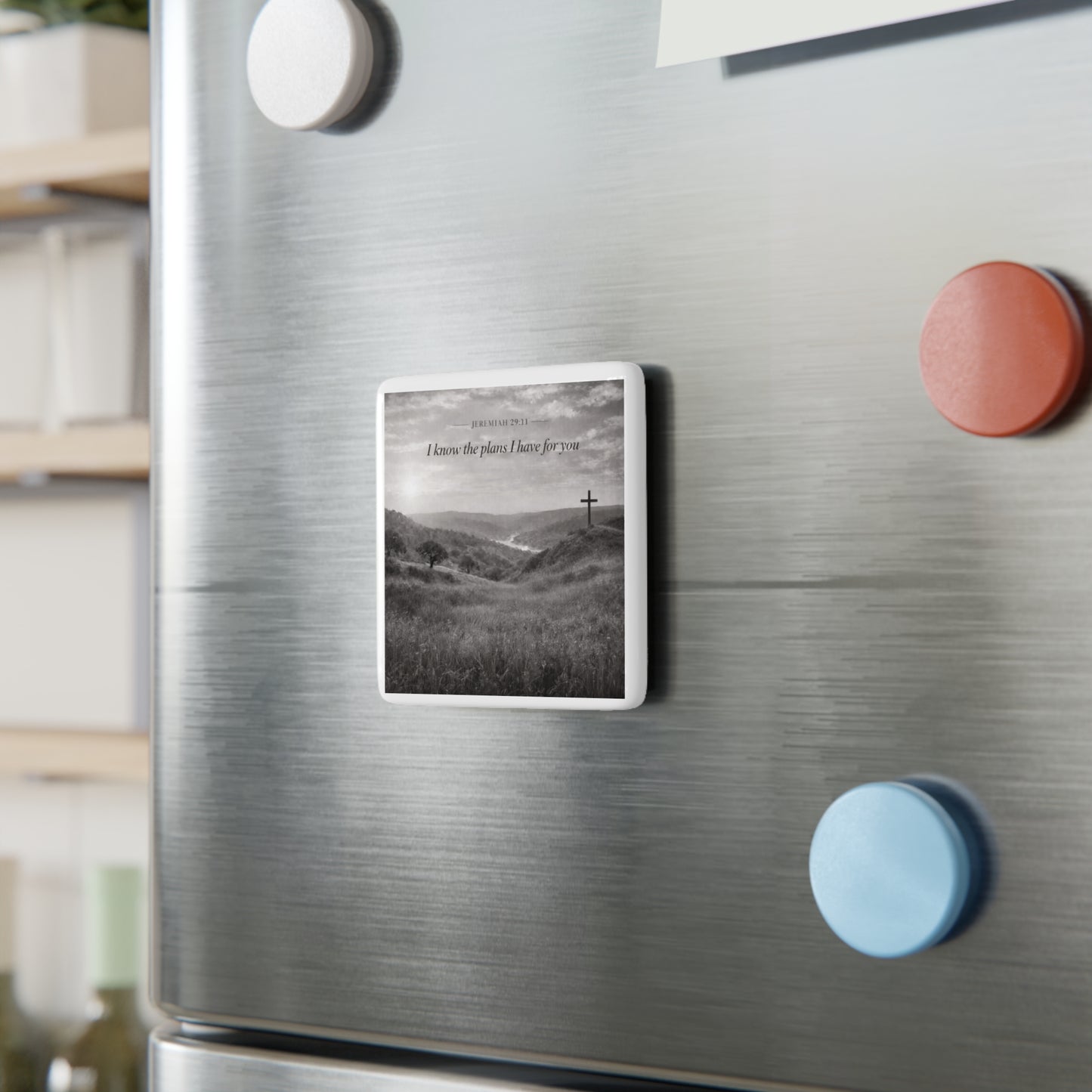 Inspirational Scripture Porcelain Magnet — "I Know the Plans I Have for You" (Jeremiah 29:11)