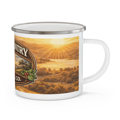 Hill Country Coffee Company Enamel Camping Mug — Everyday  Coffee Cup