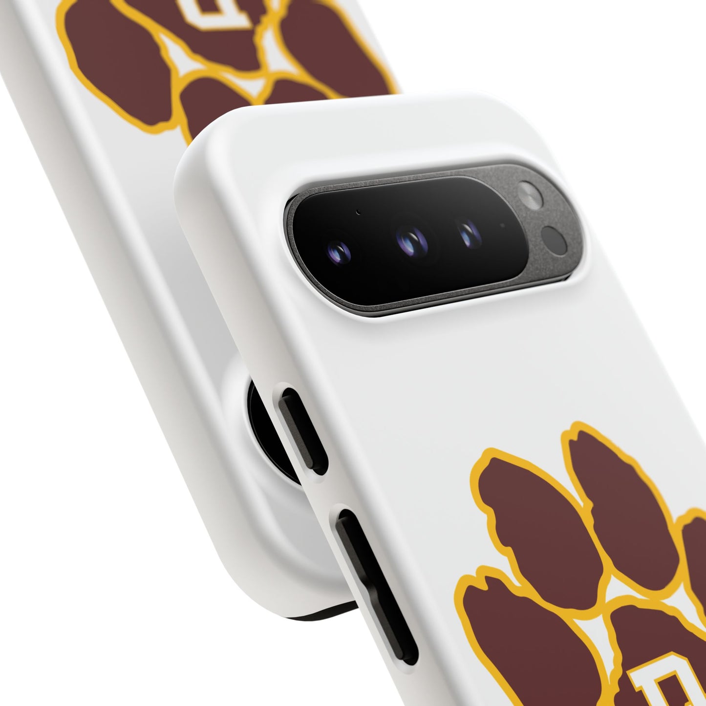 Phone Case — Maroon & Gold Paw Print with DS Monogram