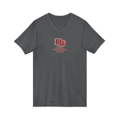 Baseball Mom V-Neck Tee — 'Tigers'