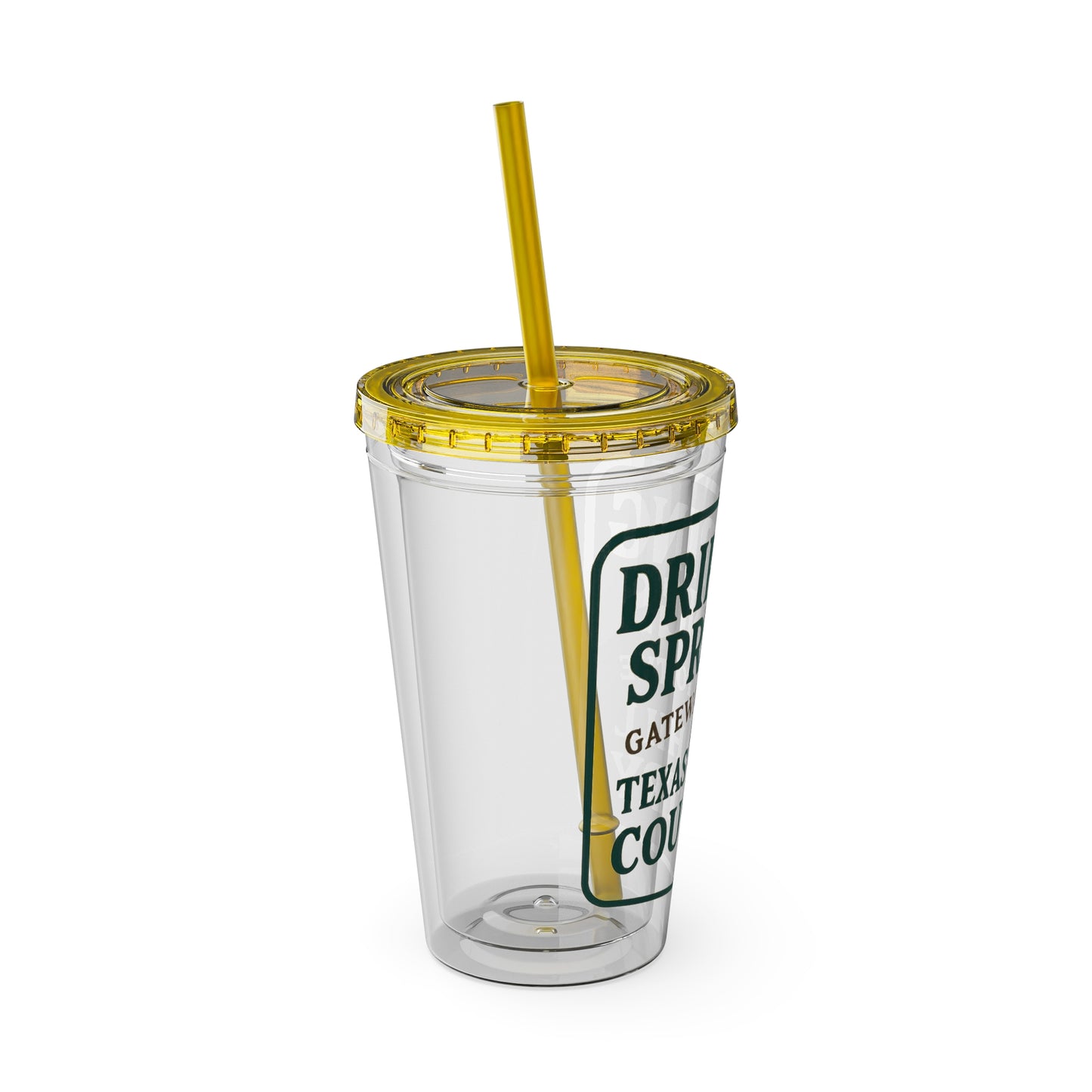 Gateway to Hill Country Sunsplash Tumbler with Straw, 16oz - Perfect for Walks, Workouts, Gifts & School, Customizable Design for Everyone