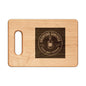 Engraved Wooden Cutting Board - Dripping Springs Texas Hill Country Logo