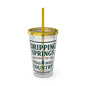 Gateway to Hill Country Sunsplash Tumbler with Straw, 16oz - Perfect for Walks, Workouts, Gifts & School, Customizable Design for Everyone