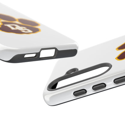 Phone Case — Maroon & Gold Paw Print with DS Monogram