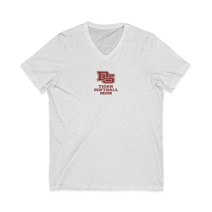 Baseball Mom V-Neck Tee — 'Tigers'