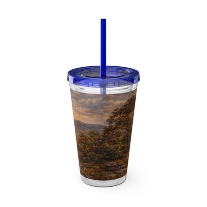 Hill Country Coffee Company 16oz Tumbler with Straw — Iced Coffee Travel Cup