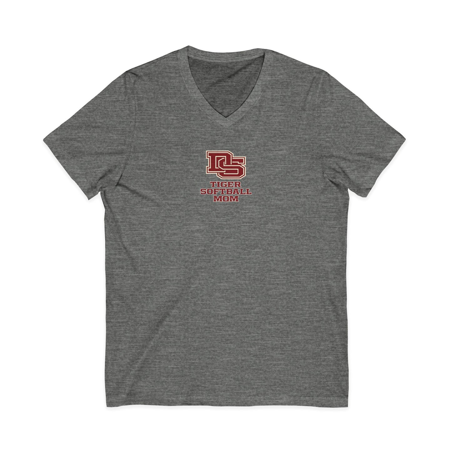 Baseball Mom V-Neck Tee — 'Tigers'