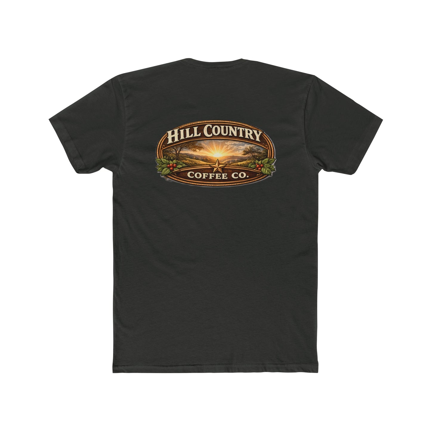 Hill Country Coffee Company Tee — Coffee Shop Logo T-Shirt #2