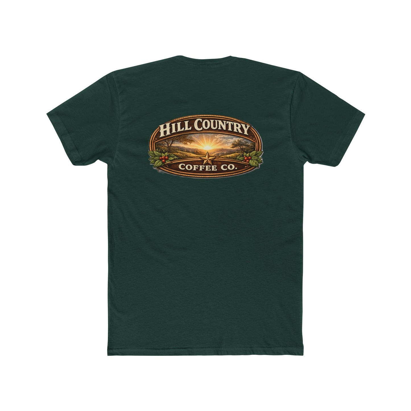 Hill Country Coffee Company Tee — Coffee Shop Logo T-Shirt #2