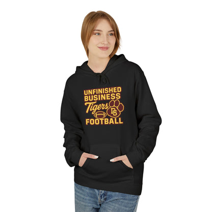 "Unfinished Business TIGER FOOTBALL"  Unisex Midweight Softstyle Fleece Hoodie - 6 color options