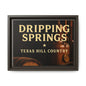 Dripping Springs Texas Hill Country Framed Canvas Wall Art — Sunset Landscape Print
