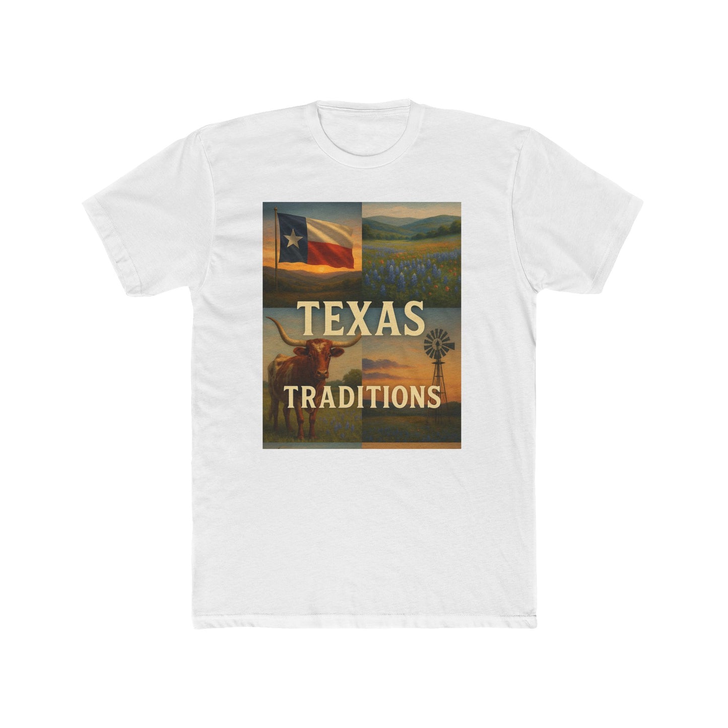 Texas Traditions T-Shirt — Rustic Lone Star Crew Tee