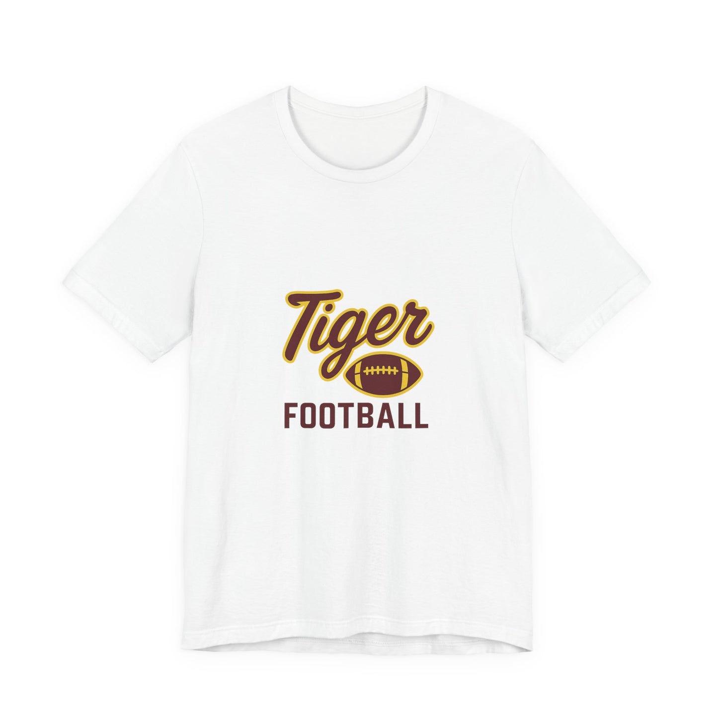 "UNFINISHED BUSINESS TIGER FOOTBALL"  Unisex Jersey Short Sleeve Tee ( 7 color options available)