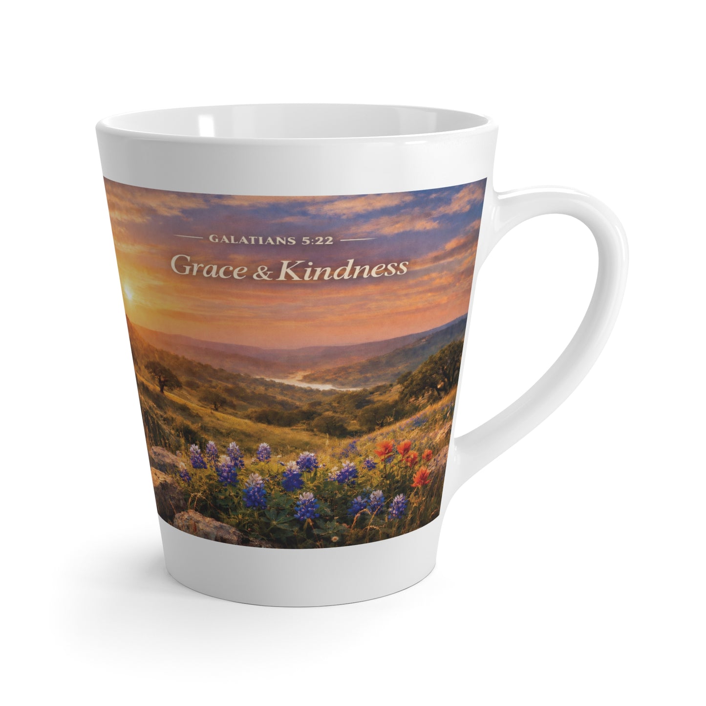 Latte Mug  "Grace & Kindness" (Galatians 5:22)