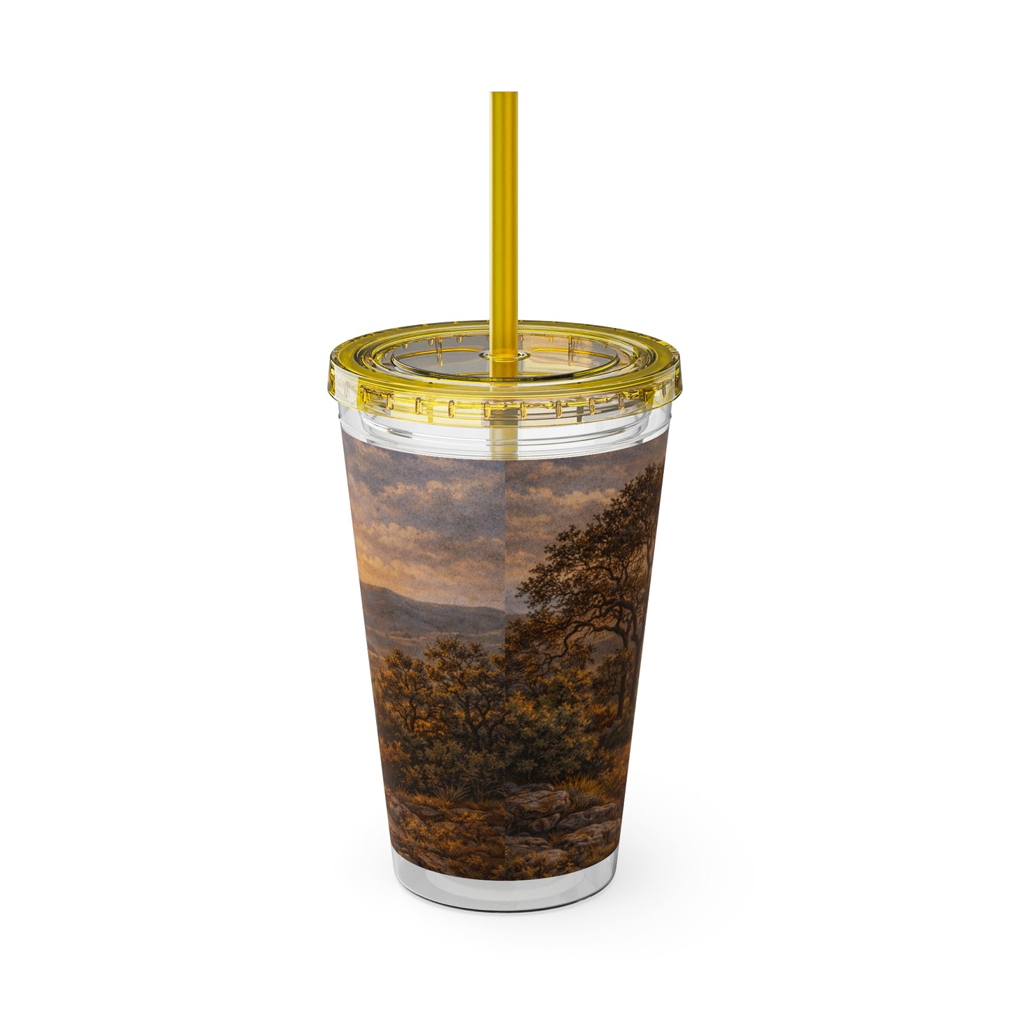 Hill Country Coffee Company 16oz Tumbler with Straw — Iced Coffee Travel Cup