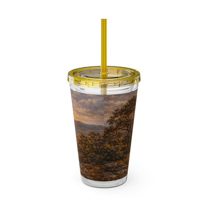 Hill Country Coffee Company 16oz Tumbler with Straw — Iced Coffee Travel Cup