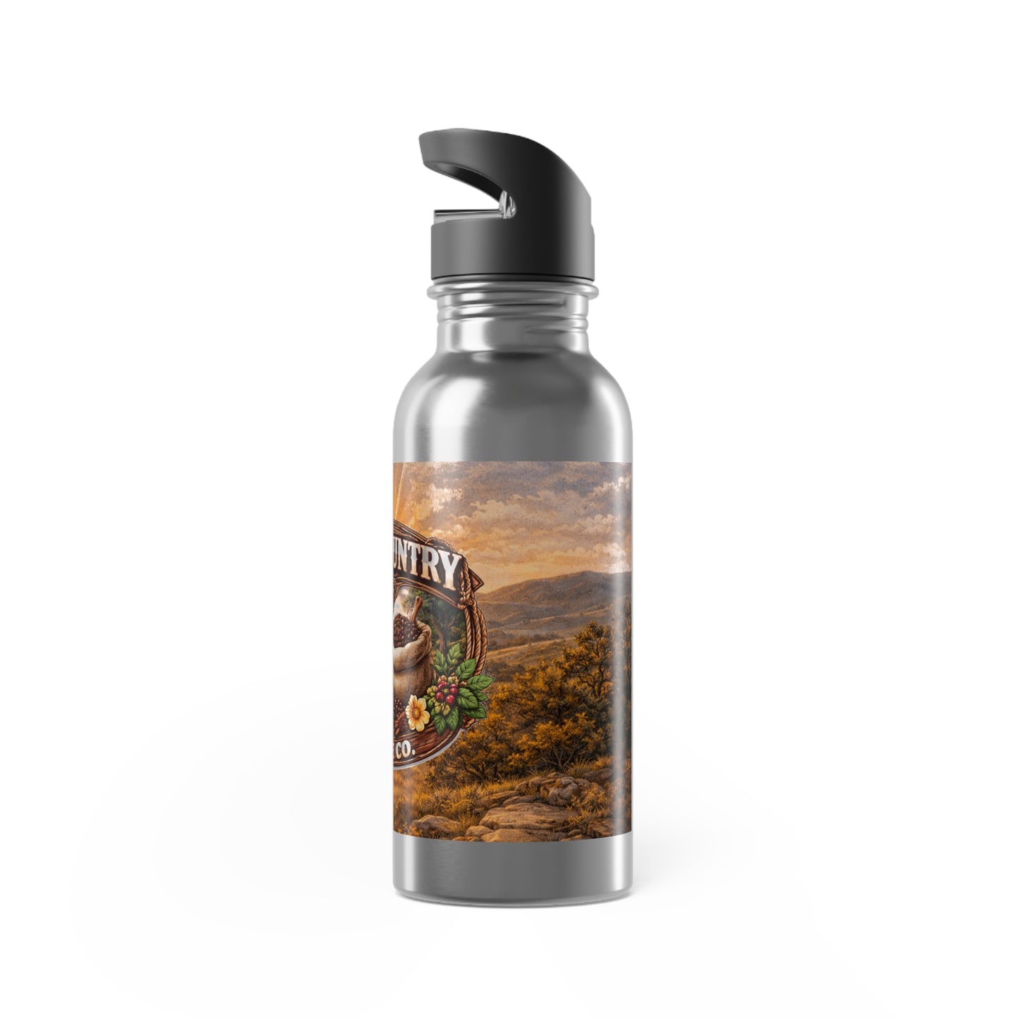 Stainless Steel Drink Travel Bottle with Straw — 20oz Travel Bottle, Hot & Cold, Spill-Proof Lid