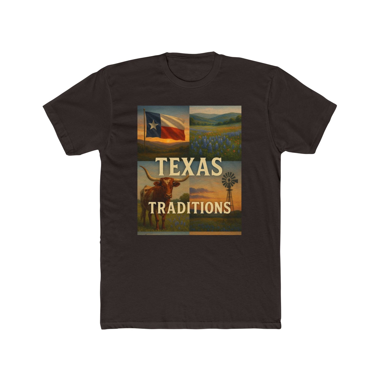 Texas Traditions T-Shirt — Rustic Lone Star Crew Tee