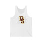DS Logo Tank Top — Retro Maroon & Gold Athletic Graphic Tank