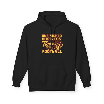 "Unfinished Business TIGER FOOTBALL"  Unisex Midweight Softstyle Fleece Hoodie - 6 color options